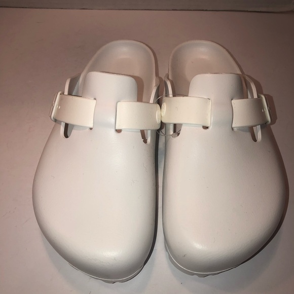 New Birkenstock x Free People White Boston EVA Clogs Sandals Shoes sz 7/38 - Picture 4 of 8